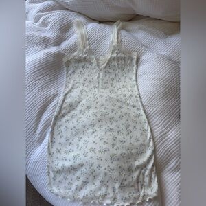 H&M Cream Floral Lace Chemise